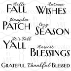 Fall Phrases - Combination Font