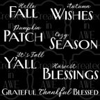 Fall Phrases - Combination Font