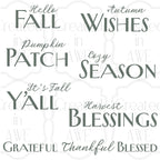 Fall Phrases - Combination Font