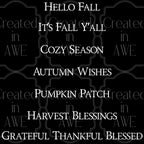 Fall Phrases - Rustic Font