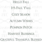 Fall Phrases - Rustic Font