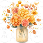 Floral Mason Jars Variety and Singles