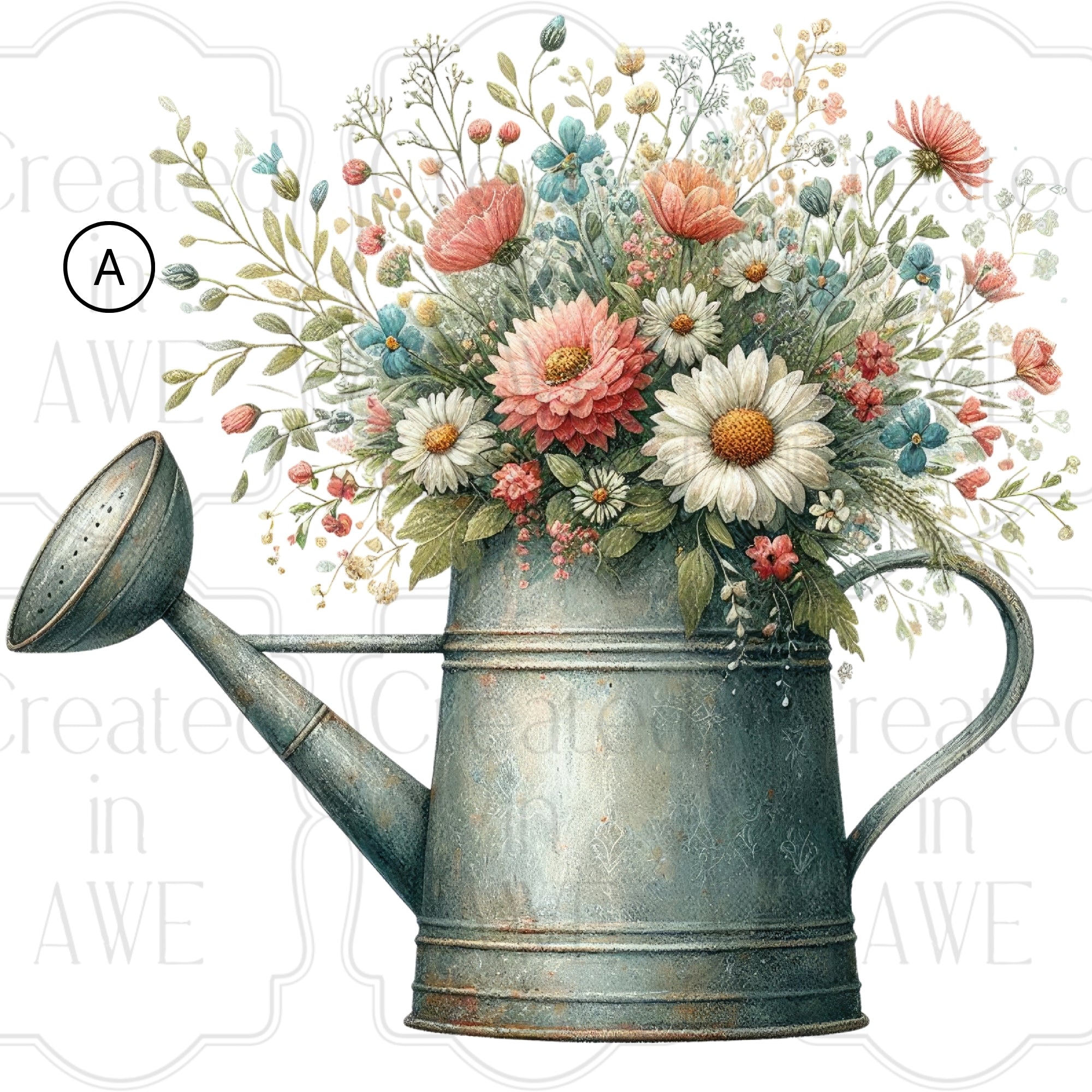Spring Floral Watering Cans