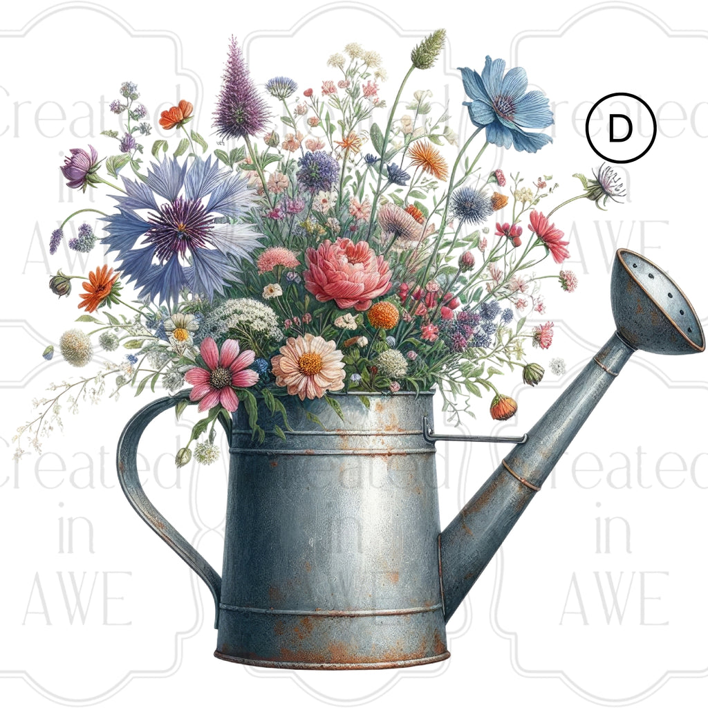 Spring Floral Watering Cans