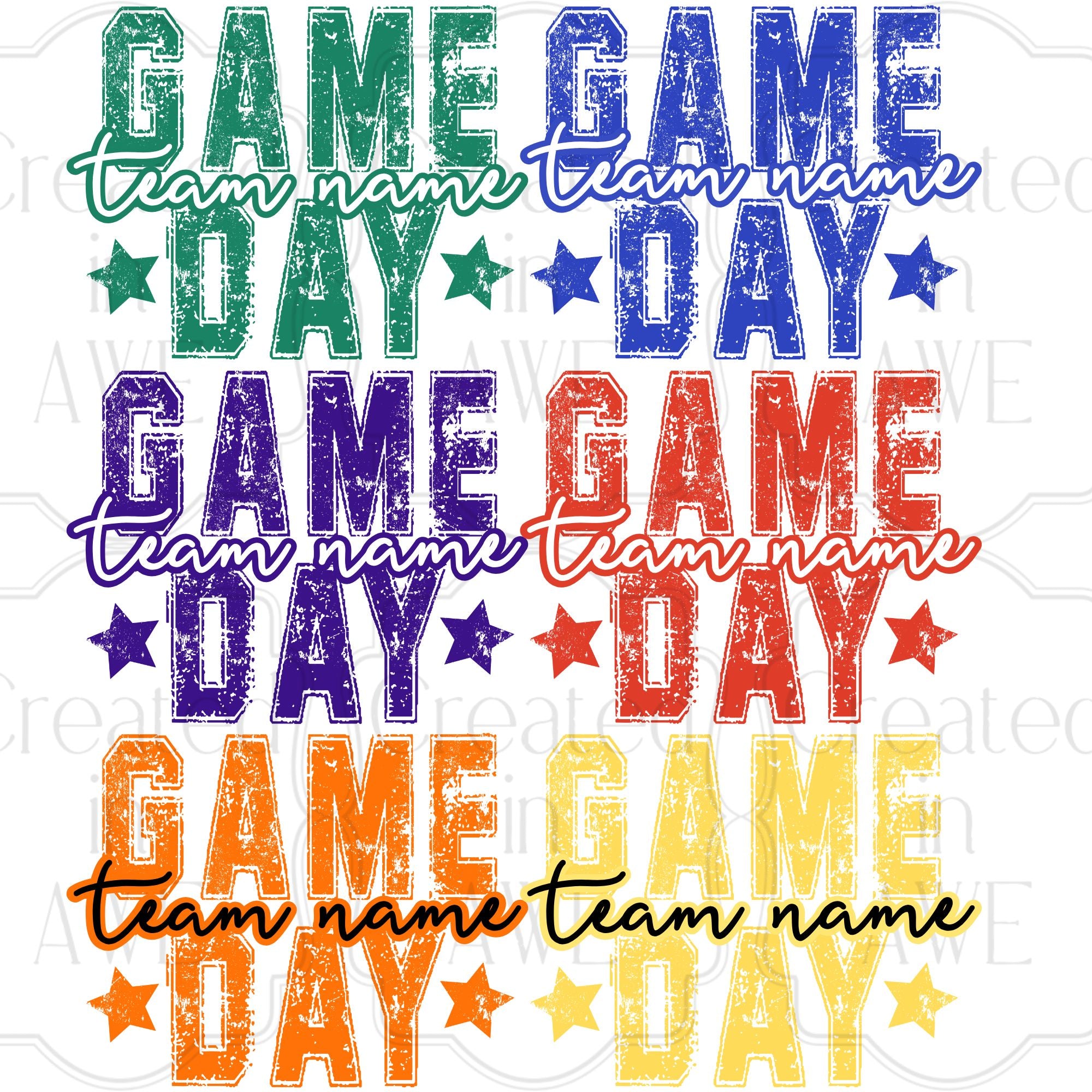 Custom Game Day with Mascot