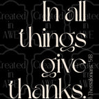 In all things