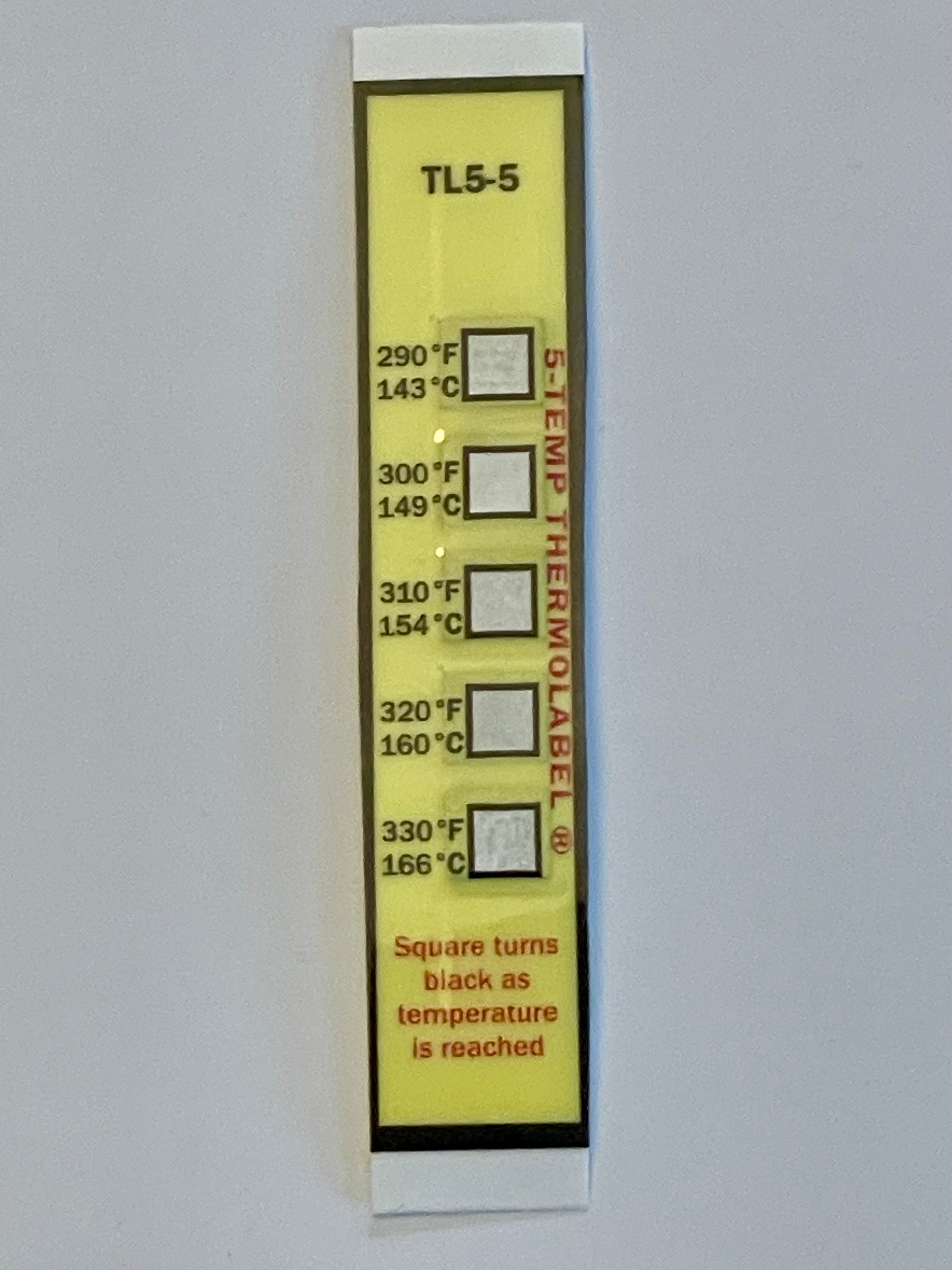 Temperature Testing Strips
