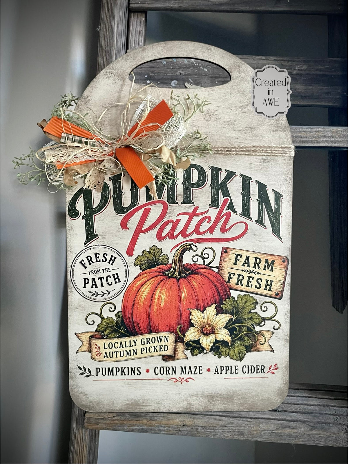 Pumpkin Patch decorative cutting board