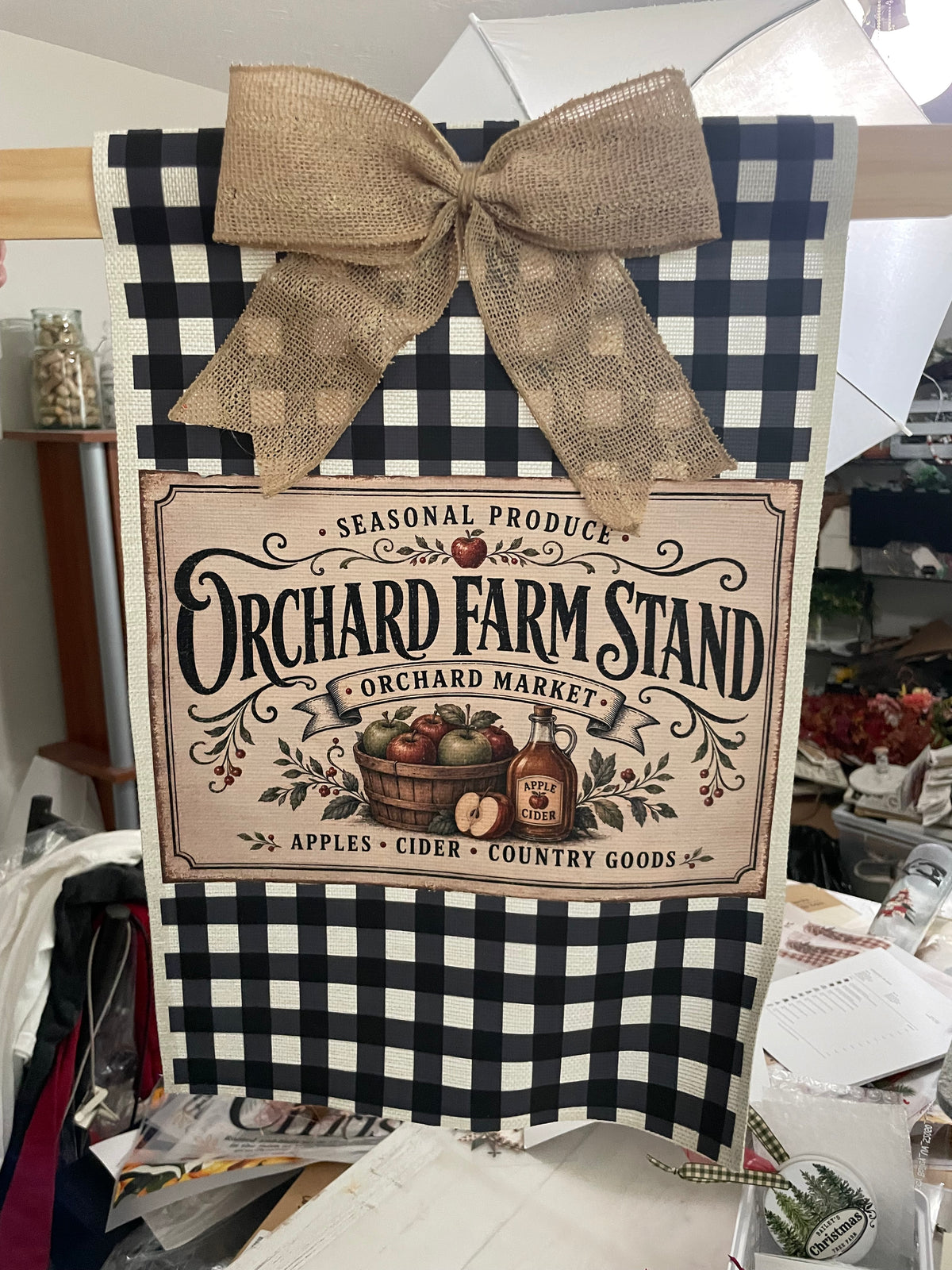 Orchard Farm Stand Garden Flag