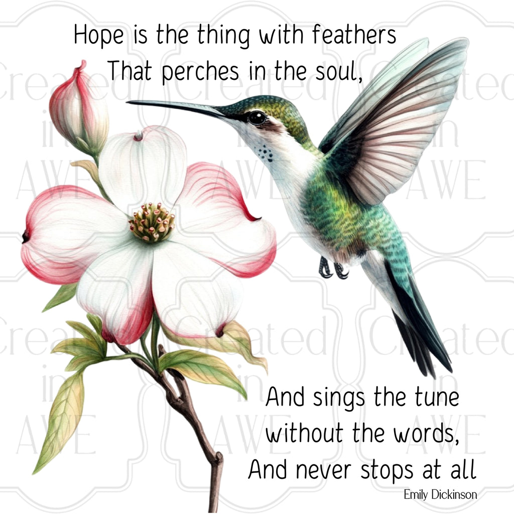 Dogwood and Hummingbird