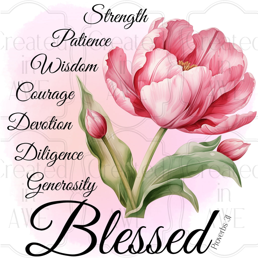 Proverbs 31 Pink Tulip