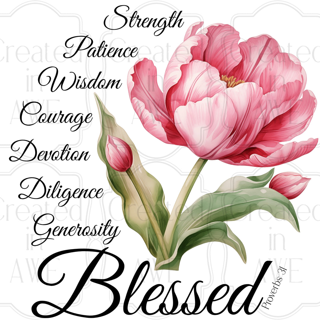 Proverbs 31 Pink Tulip