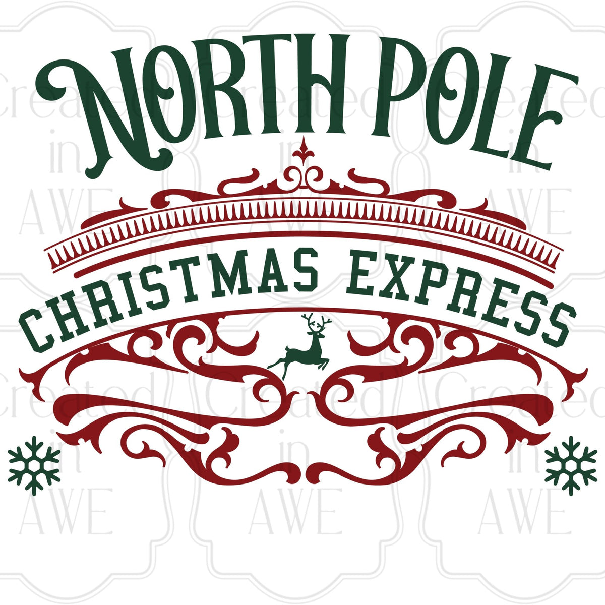 North Pole Special Delivery Label for large Santa Bags