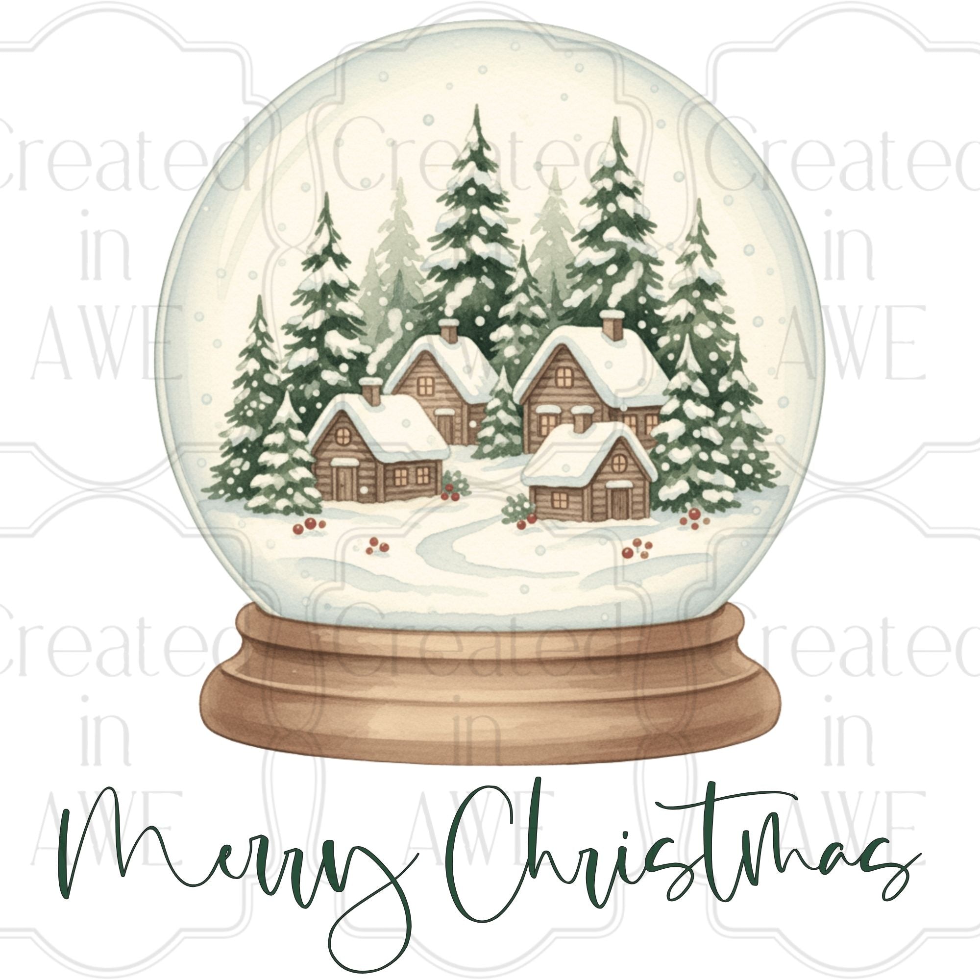 Cottage Core Snow Globe