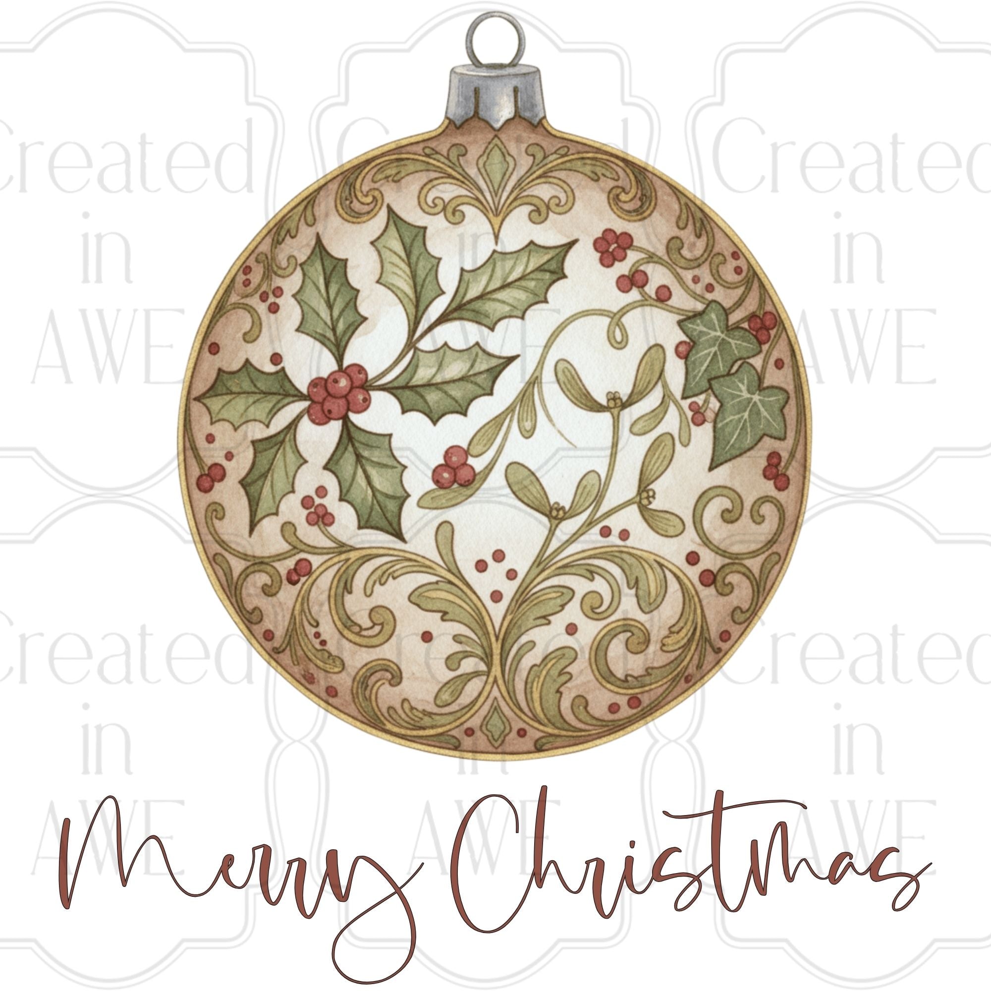 Cottage Core Vintage Ornament