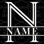 Split Bold Line Monogram