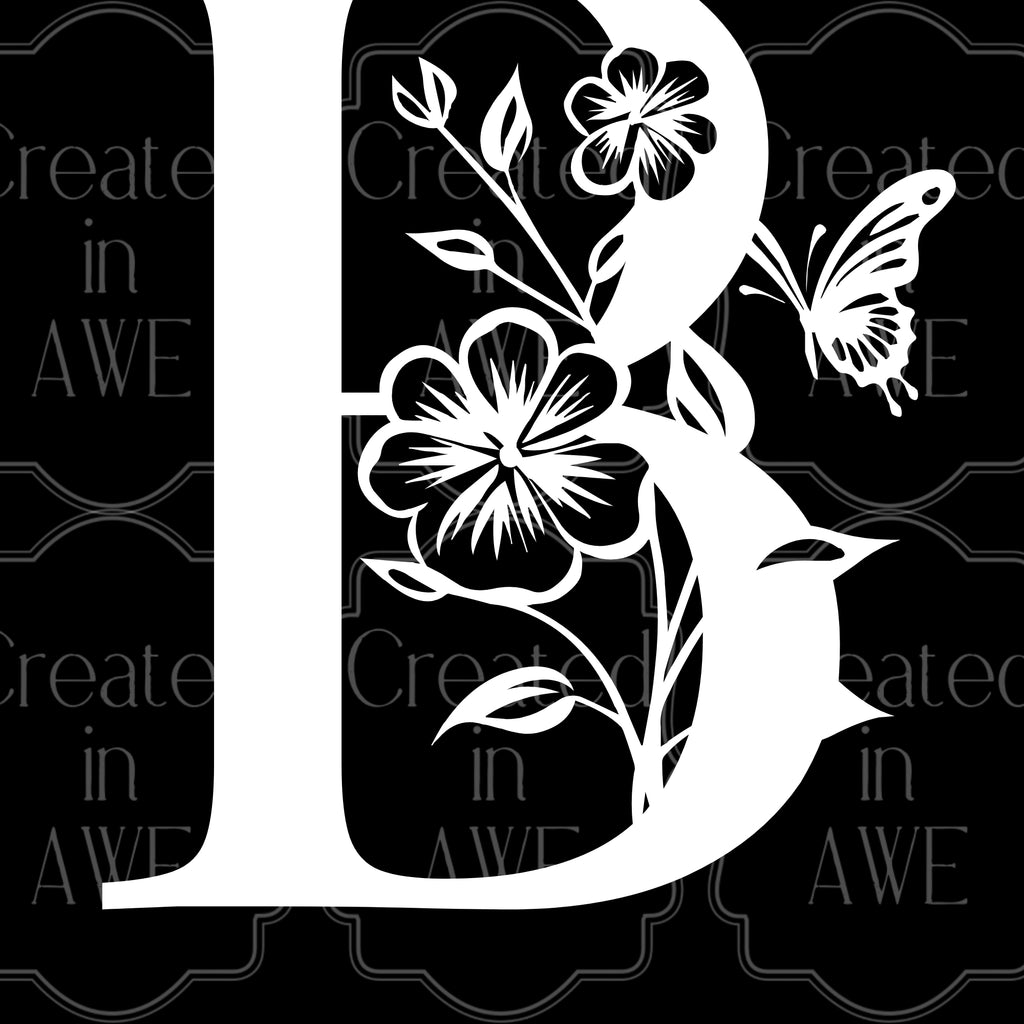 Floral Initial