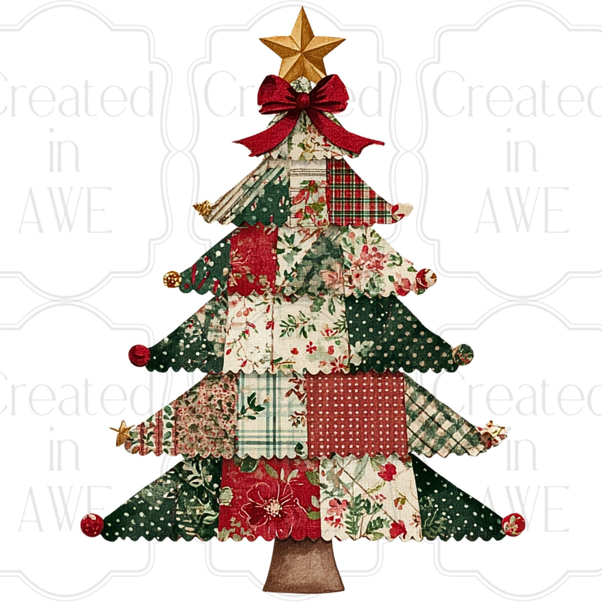 Patchwork Christmas Tree