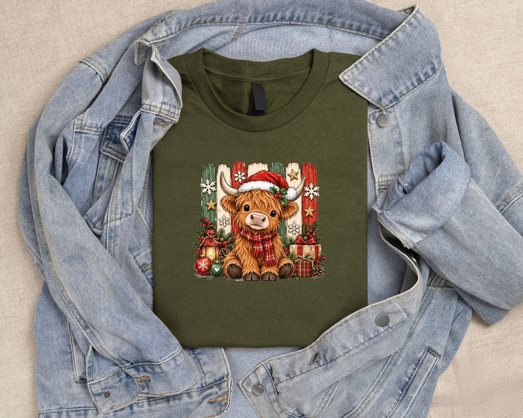 Christmas Highland Cow