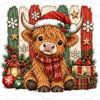 Christmas Highland Cow