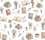 Books & Flowers UV Sticker wrap