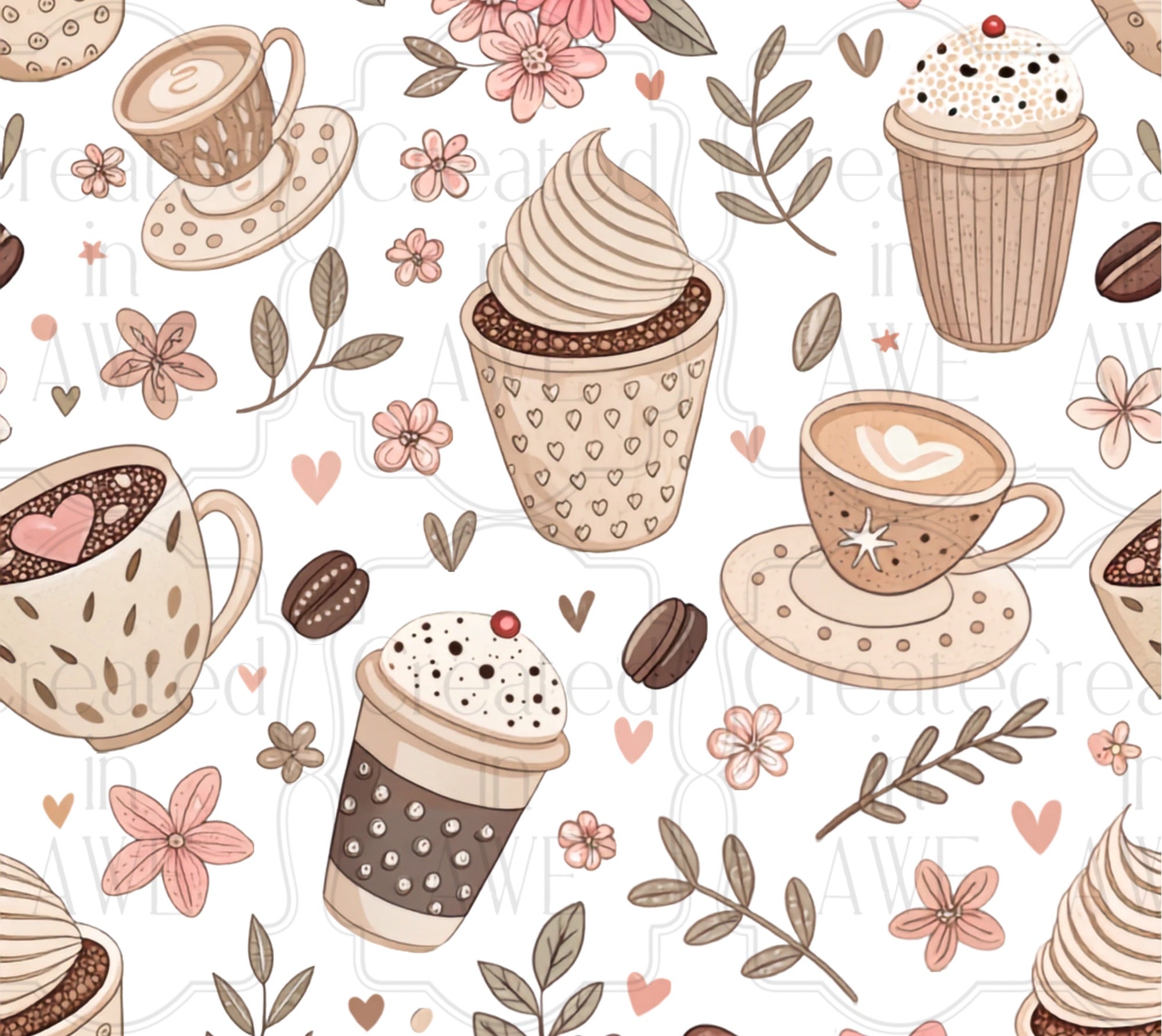 Coffee Time UV Sticker wrap