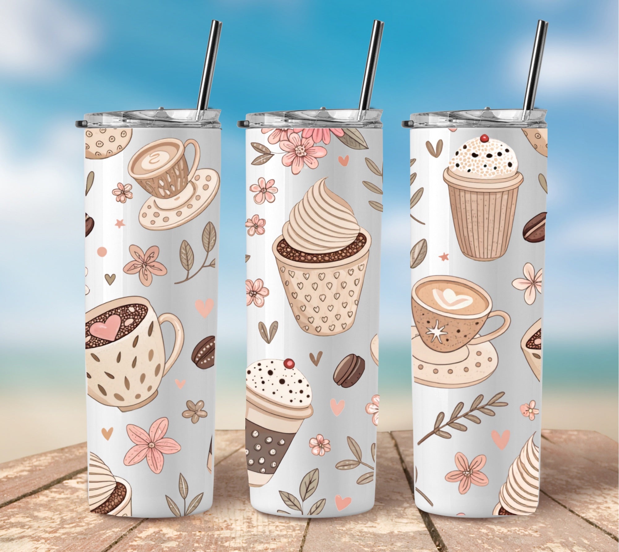 Coffee Time UV Sticker wrap