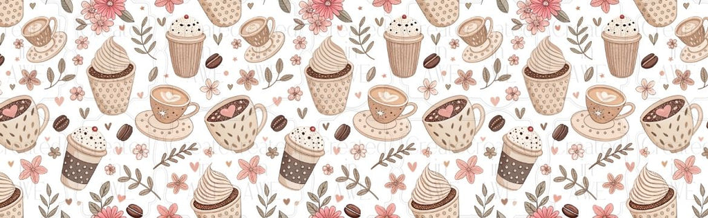 Coffee Time UV Sticker wrap