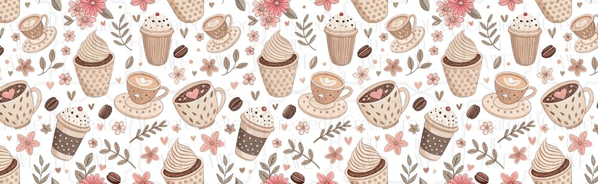 Coffee Time UV Sticker wrap