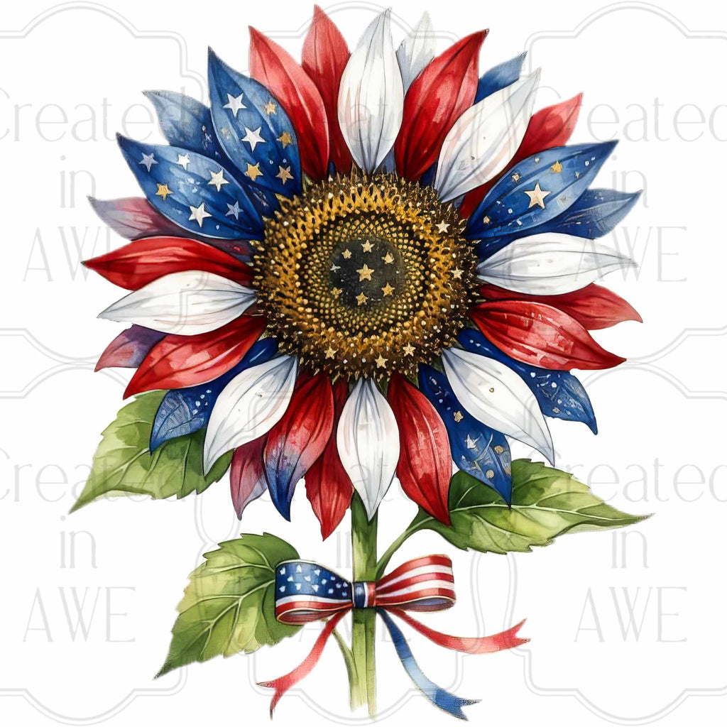 Patriotic Sunflower