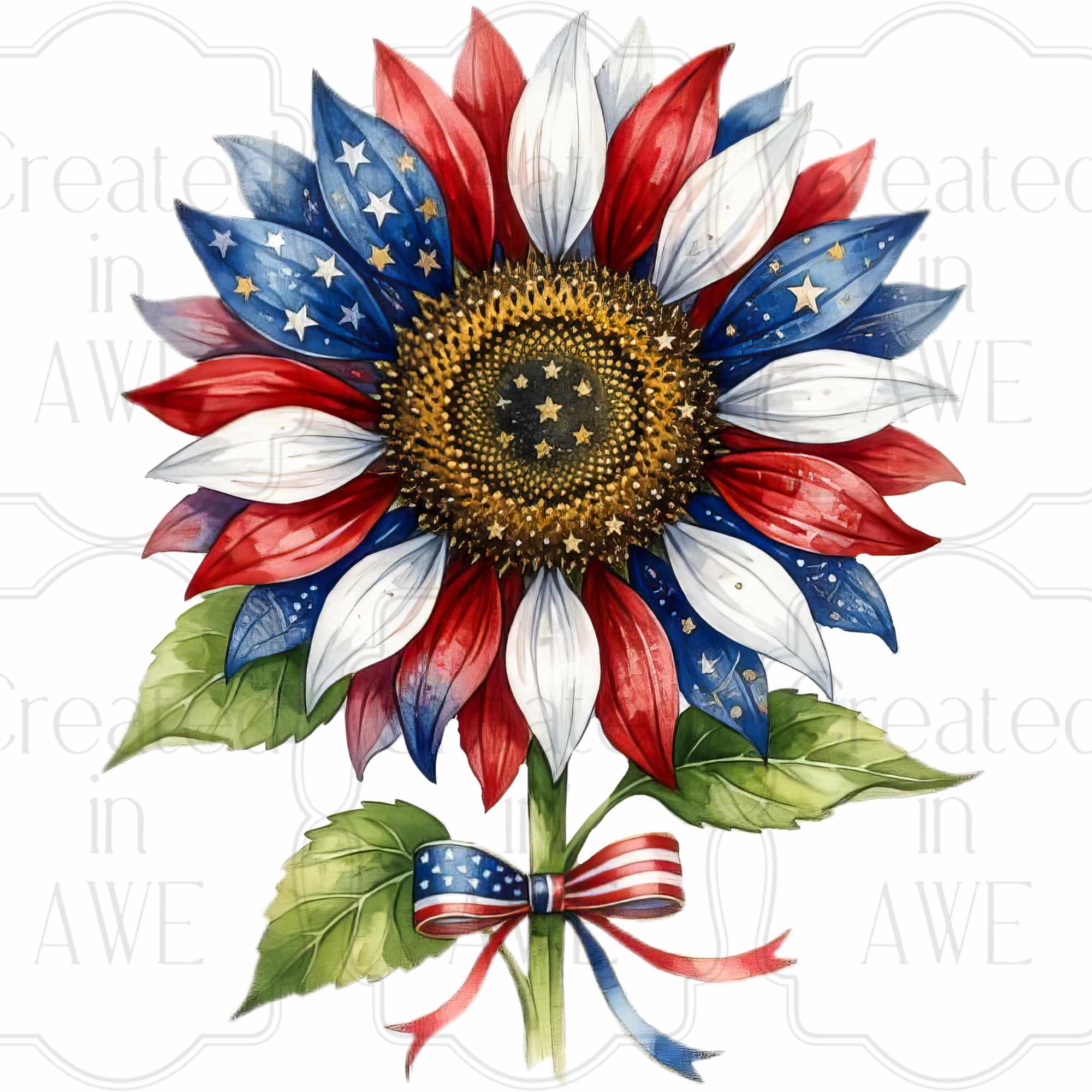 Patriotic Sunflower