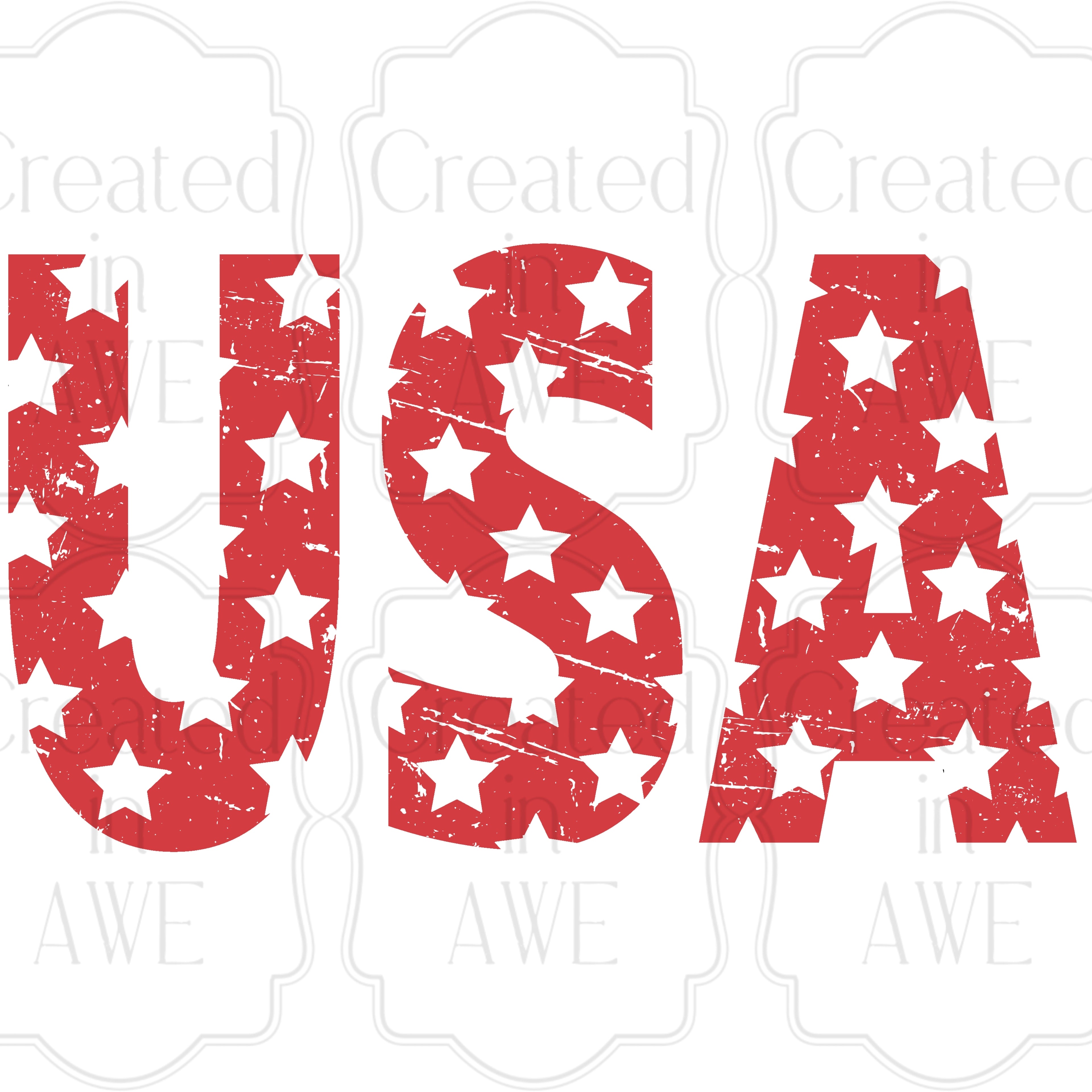 USA with Stars