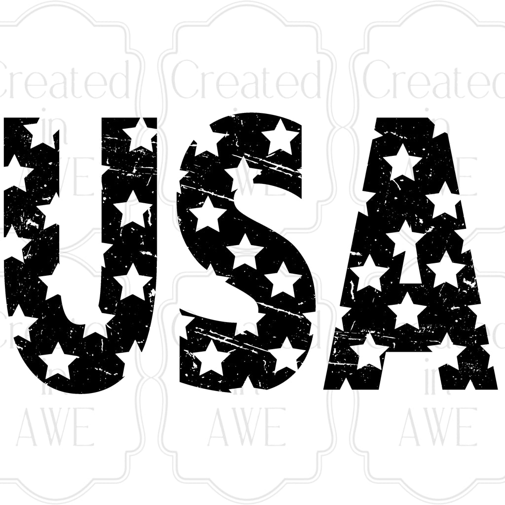 USA with Stars