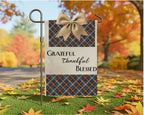 Blue and Rust Plaid Pattern