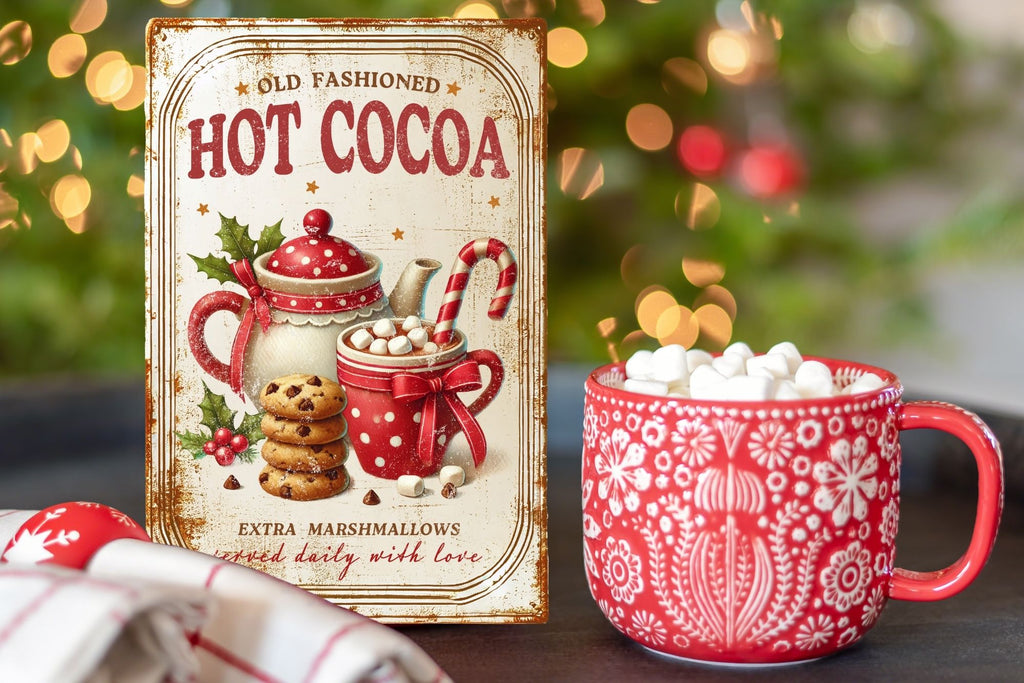 Hot Cocoa rustic sign