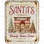 Santa’s Workshop rustic sign