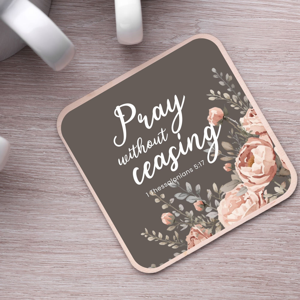 Square Floral Scripture