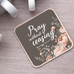 Square Floral Scripture