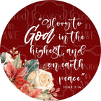 Round Floral Scripture (Christmas)