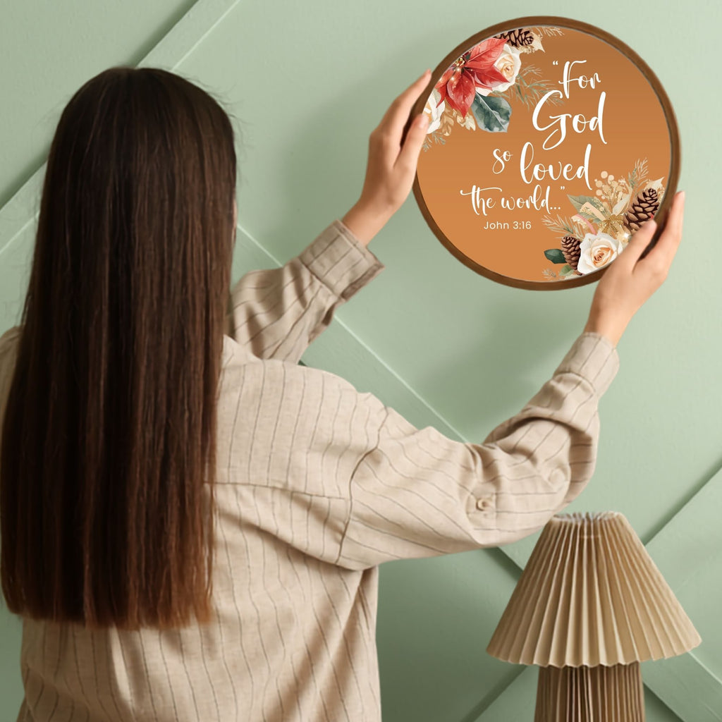 Round Floral Scripture (Christmas)