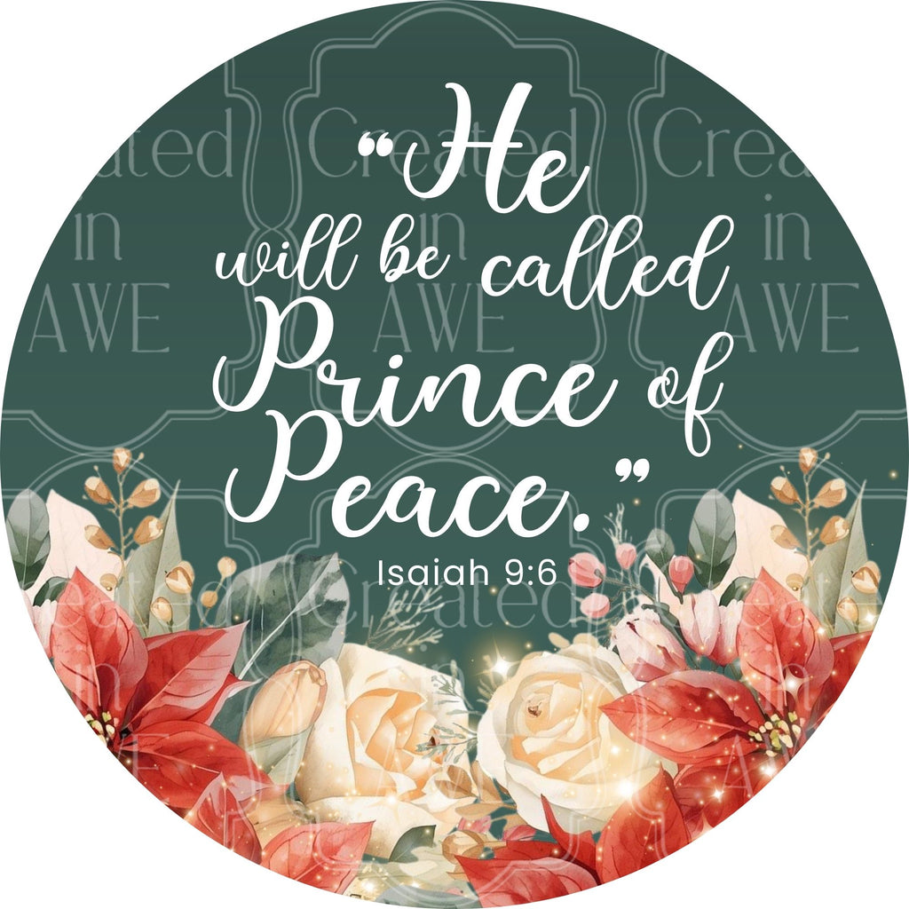 Round Floral Scripture (Christmas)