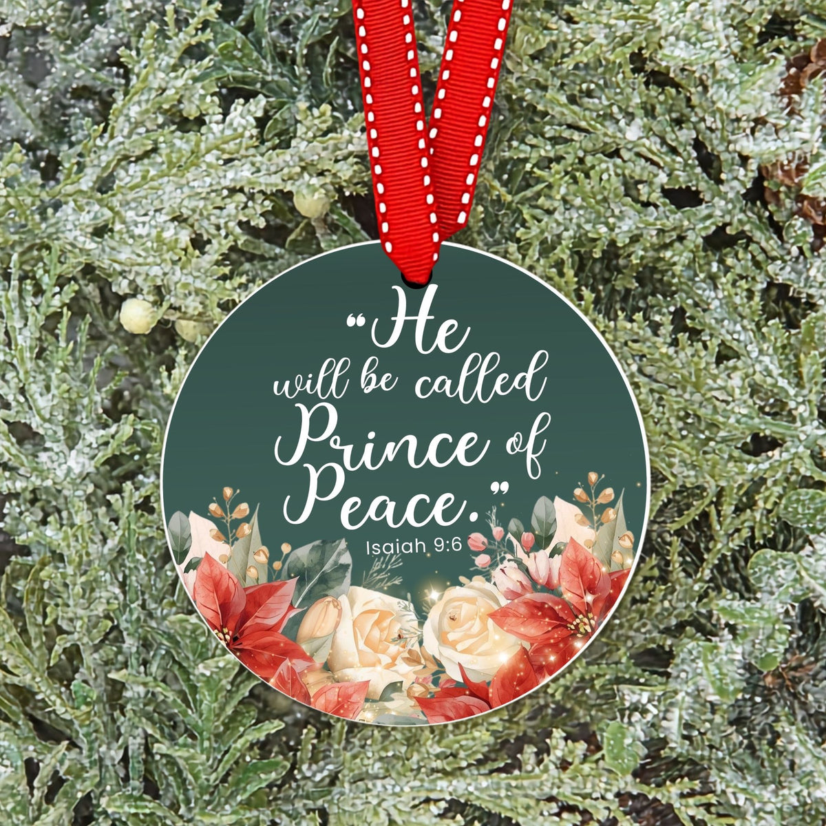 Round Floral Scripture (Christmas)