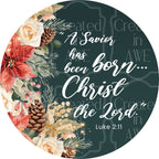 Round Floral Scripture (Christmas)
