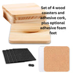 Coaster Kit - Square Floral Scripture