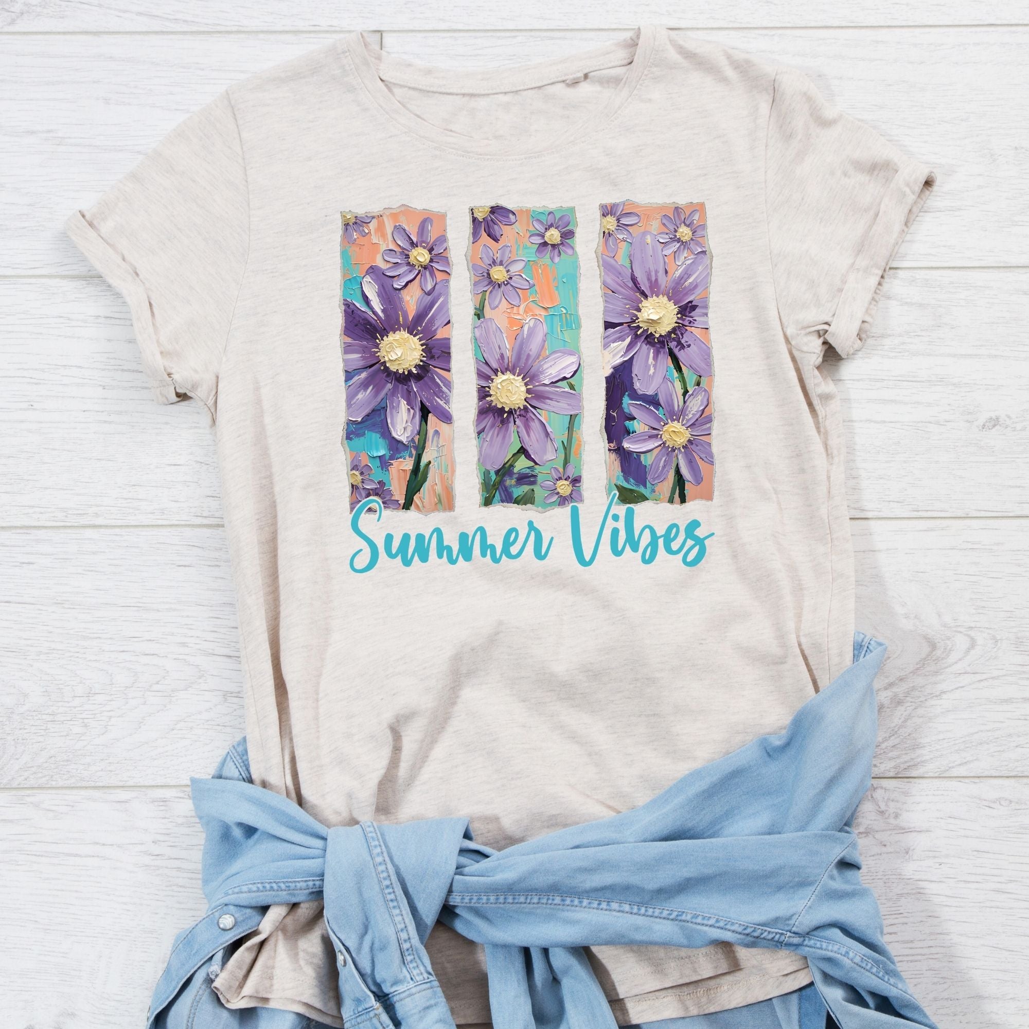 Summer Vibes Purple Flowers