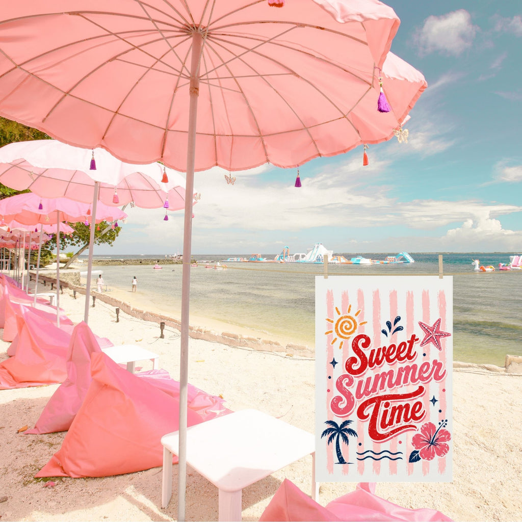 Sweet Summertime Pink Stripes