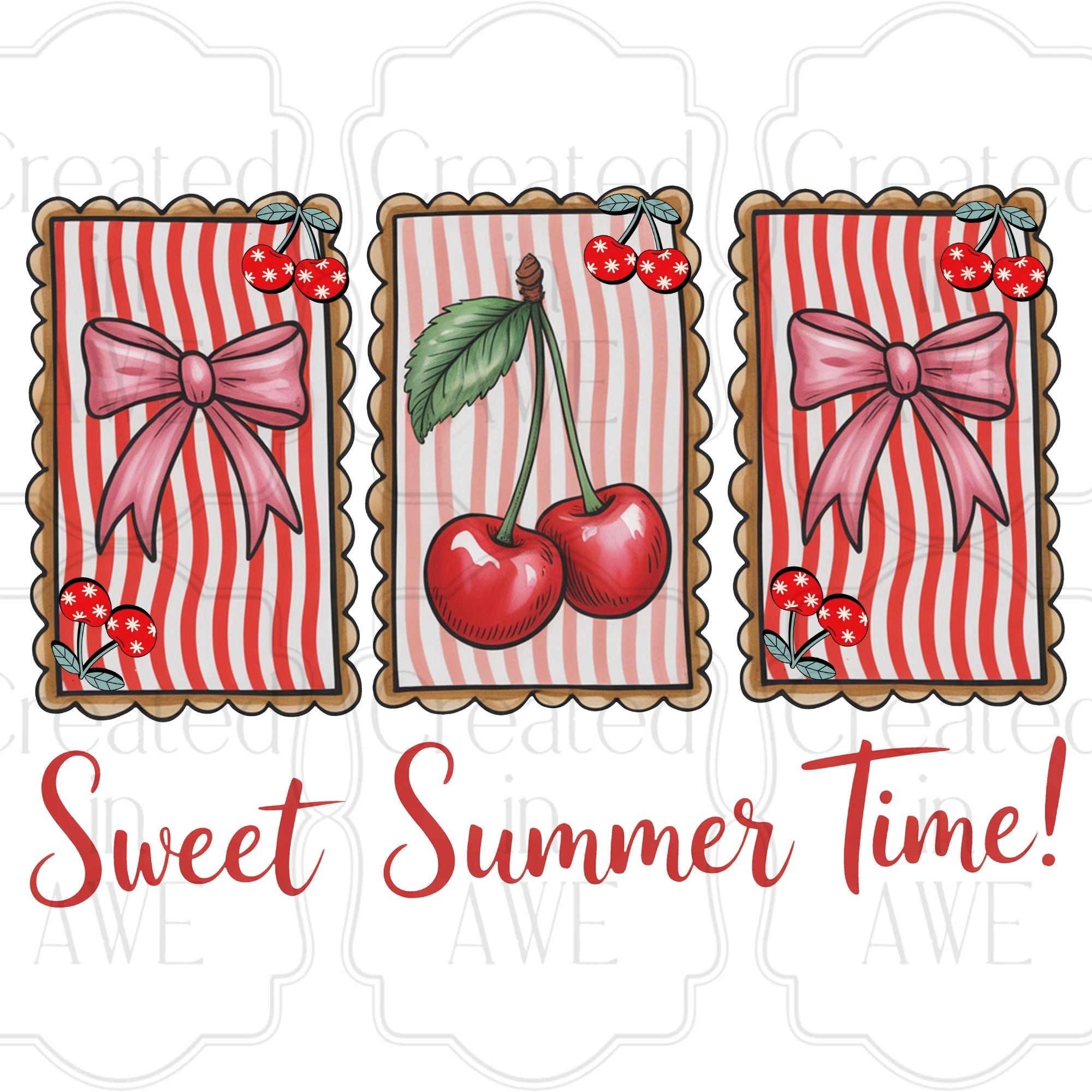 Sweet Summertime Cherries and Bows