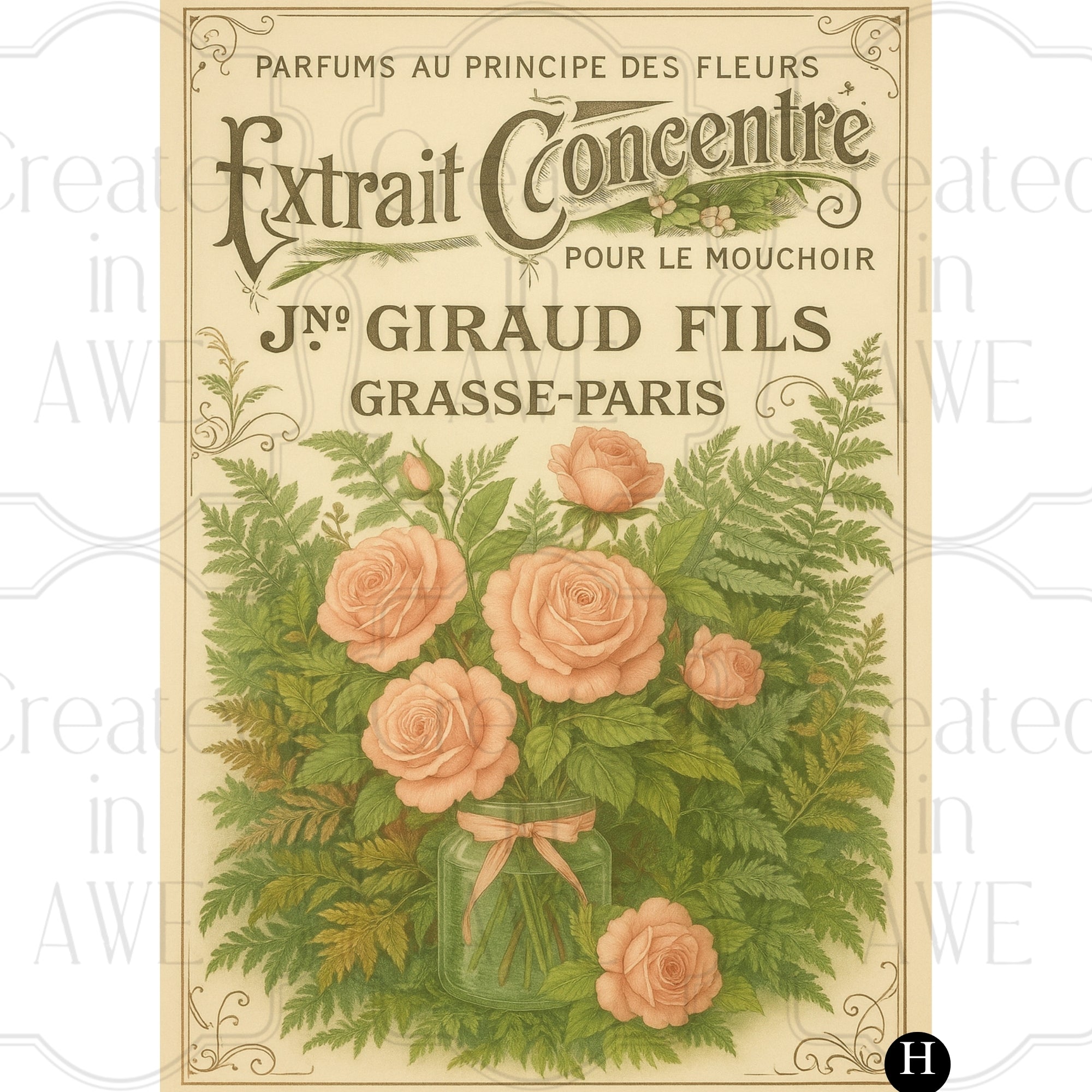 French Perfume Labels