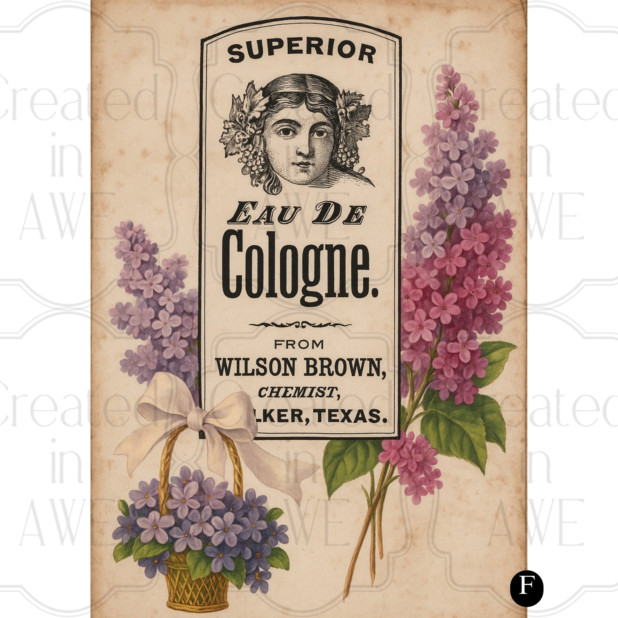 French Perfume Labels