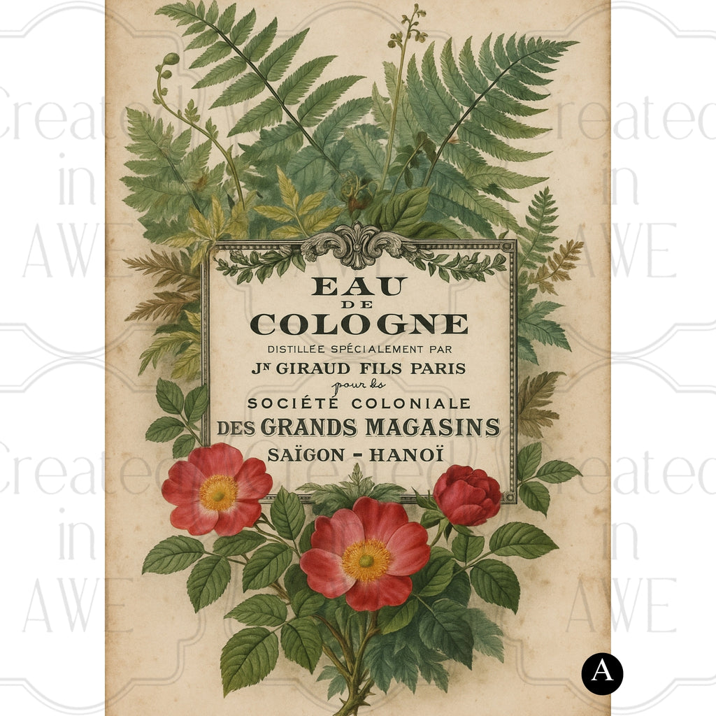 French Perfume Labels